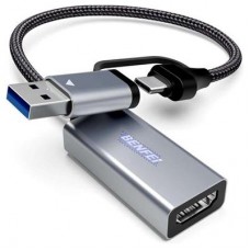 Video/Audio Capture Card Supporting Full HD 1080P 60FPS for Streaming (000368GREY) Video/Audio Capture Card Supporting Full HD 1080P 60FPS for Streaming (000368GREY)