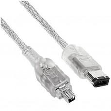 Firewire 400 Cable 6m/4m connector, 80cm, Promo! (1394-6M4M)
