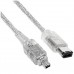 Firewire 400 Cable 6m/4m connector, 80cm, Promo! (1394-6M4M)