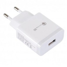 18W QC 3.0 Adapter 5V 3A or 9V 1.67A or 12V 1.2A USB (500300USBQCB) 18W QC 3.0 Adapter 5V 3A or 9V 1.67A or 12V 1.2A USB (500300USBQCB)