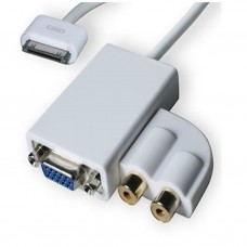 Apple iPad dock connector naar VGA + Audio kabel (AP1010-VGA-WA)