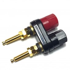 Dual Binding Post Terminal - Speaker / Test Leads Connector - Banana Socket (BA-DB001) Dual Binding Post Terminal - Speaker / Test Leads Connector - Banana Socket (BA-DB001)