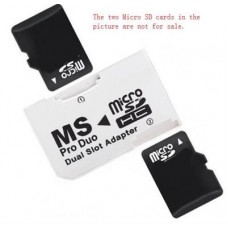 Dual Slot Micro SD (SDHC/ TF) to MS Pro Duo Card Converter (CRD-2TF-MPD-001)
