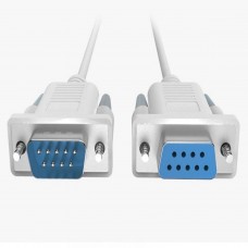DB9 Male to Female Null Modem Cable,1.5m White (DB9NM-SK-D701) DB9 Male to Female Null Modem Cable,1.5m White (DB9NM-SK-D701)