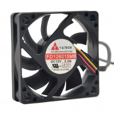 Y.S.TECH Fan FD126015MB DC 12V 0.16A 3 Pin 60×60×15mm Case Fan for Qnap TS-212 (FAN-FD126015MB) Y.S.TECH Fan FD126015MB DC 12V 0.16A 3 Pin 60×60×15mm Case Fan for Qnap TS-212 (FAN-FD126015MB)