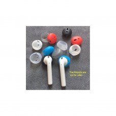 A Pair of Anti-Slip Covers for Airpods & Earpods, Transparent. (HDS-EC-AE001T)