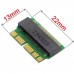 NGFF to 12+16 Pin SSD adapter for 2013-2014-2017 MacBook A1465 A1466 A1502 & etc. (HDX-M.2.2AP2015)