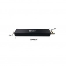 USB-C & USB-A M.2 SSD Enclosure, 22 x 30/42 mm NGFF SSD, black, USB3.0 (HDX-N42NBC)