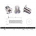 5PCS Flathead Screws for 2.5 HDD/SSD, Size: M3*5 (HDX-SS-25003)