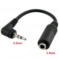 Stereo Jack Converter Cable 2.5mm to 3.5mm, 15cm (M/F) (JACK-TM020)