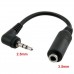 Stereo Jack Converter Cable 2.5mm to 3.5mm, 15cm (M/F) (JACK-TM020)