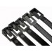 5PCS* Black Reusable Resealable Cable Ties 8*250mm (MNT-NYTR-8-25)