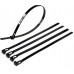 5PCS* Black Reusable Resealable Cable Ties 8*250mm (MNT-NYTR-8-25)