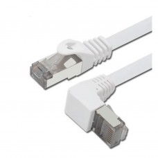 CAT5e Straight to Right Angle UTP Patch Cable, 150CM,White (N1012-RA-150CM-WH)