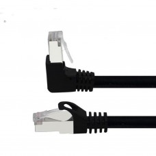 CAT5e Straight to Right Angle UTP Patch Cable, 500CM,Black (N1012-RA-500CM-BK)