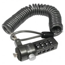 LogiLink PC/Notebook Combinatieslot (spiraalkabel), lengte 1,8m, zwart (NBS004)