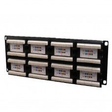 Cat.5E 48 port patch panel with rear cable management (NPP-C548CM-001)