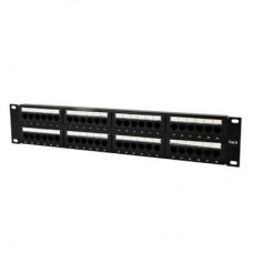 Cat.6 48 port patch panel with rear cable management (NPP-C648CM-001)