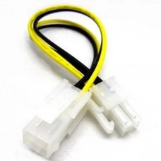 4Pin Power Supply P4 Extension Cable 12 Inch,P4 Female to P4 Male (P1010-4PF-M)