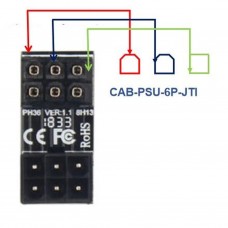 6 Pin Graphic Card PSU Port 180 degree Turning Adapter F/M, in (PSU-6P-JTI)