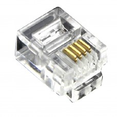 RJ11 Connector 6P4C(100st) (RJ11-6P4C)