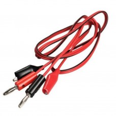 RJ11 Male to 2*Alligator Clips Test Cord, 1.5M (RJ11-AGC-01) RJ11 Male to 2*Alligator Clips Test Cord, 1.5M (RJ11-AGC-01)