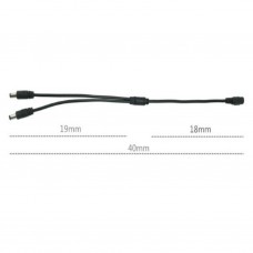 DC voeding splitter 1 naar 3 voor CCTV camera (SAC-1-3)