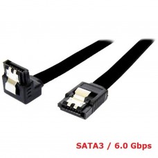 SATA 3 Kabel, met 90° connector+SATA 3 Kable rechte connector met, 6Gbps 45cm, 2pcs (SATA3-4503)