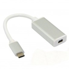 USB 3.1 USB-C Male to Mini Displayport Female Adapter, Silver 10cm (TYPEC-MDP-SL) USB 3.1 USB-C Male to Mini Displayport Female Adapter, Silver 10cm (TYPEC-MDP-SL)