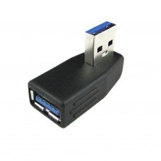 USB 3.0 A Male to Female Vertical Left Angled 90 Degree Adapter (U3AM-AF-90LL) USB 3.0 A Male to Female Vertical Left Angled 90 Degree Adapter (U3AM-AF-90LL)
