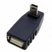 USB A Female to Mini USB Male adapter,90° hoek (USB-AF-MNM-90) USB A Female to Mini USB Male adapter,90° hoek (USB-AF-MNM-90)