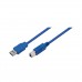 USB 3.0 A Male to B Male, blue, 3M, CU0046 (USB3AM-BM-3MBU) USB 3.0 A Male to B Male, blue, 3M, CU0046 (USB3AM-BM-3MBU)
