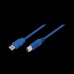 USB 3.0 A Male to B Male, blue, 1M, CU0044 (USB3AM-BMLE-1MBU) USB 3.0 A Male to B Male, blue, 1M, CU0044 (USB3AM-BMLE-1MBU)