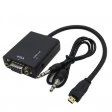 Micro HDMI naar VGA+Audio signaalomvormer (mini), HV07 (VID-HV07-MCHDMI2VA) Micro HDMI naar VGA+Audio signaalomvormer (mini), HV07 (VID-HV07-MCHDMI2VA)
