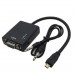 Micro HDMI naar VGA+Audio signaalomvormer (mini), HV07 (VID-HV07-MCHDMI2VA)